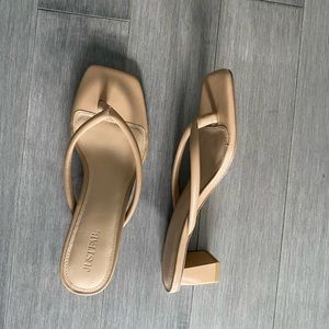 Nude JustFab 8.5 Open-Toe Sandals
